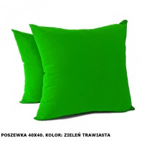 Poszewka na poduszkę Jasiek 40x40cm - zieleń trawiasta