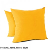 Poszewka na poduszkę Jasiek 40x40cm - żółta