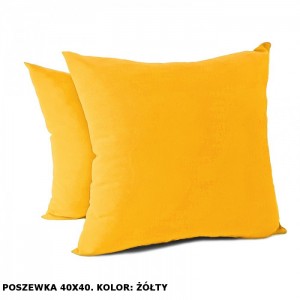 Poszewka na poduszkę Jasiek 40x40cm - żółta