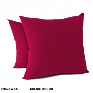 Poszewka na poduszkę Jasiek 50x50cm - bordo